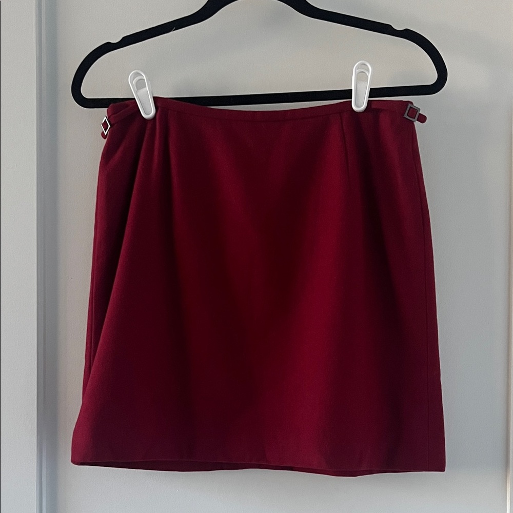 Vintage Ann Taylor Red Wool Skirt